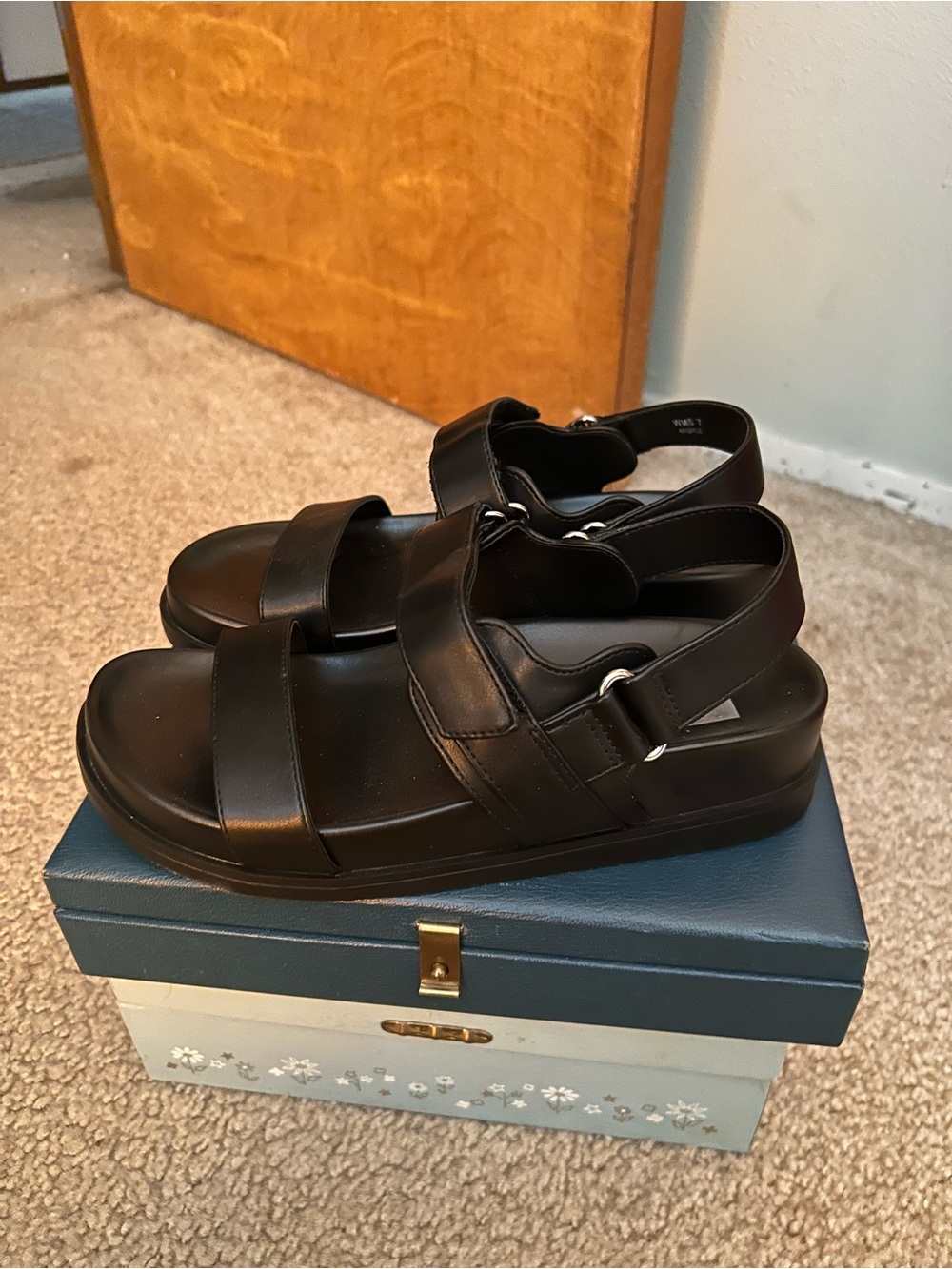 DV by Dolce Vita Argyle Black Sandals